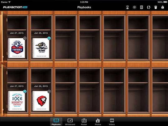 Digital Playbook iPad App Locker Room