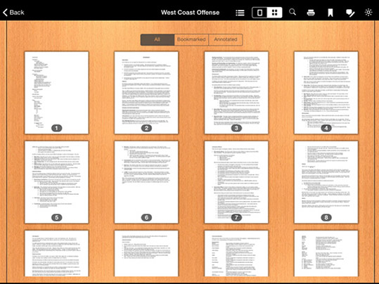 Digital Playbook iPad App PDF Sort Pages