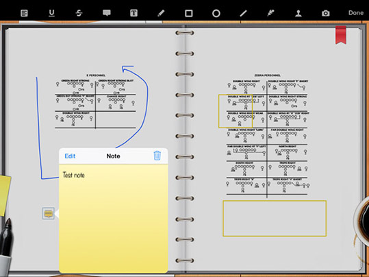 Digital Playbook iPad App PDF Reader